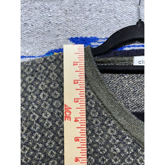 Vintage 90s Mens Claiborne Knit Merino wool Sweater Medium Kurt Kobain - Picture 5 of 8